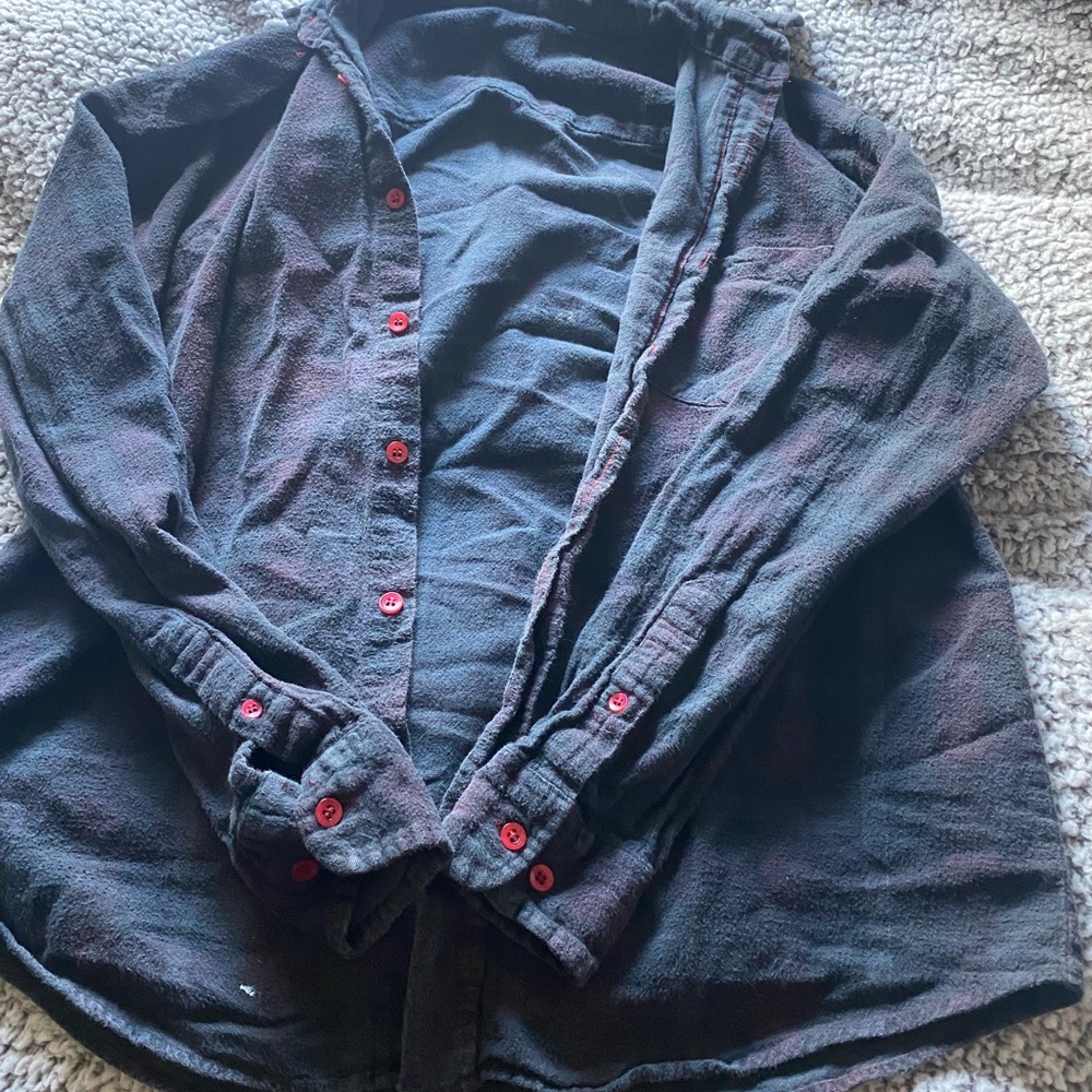 URBAN OUTFITTERS CHARCOAL FLANNEL